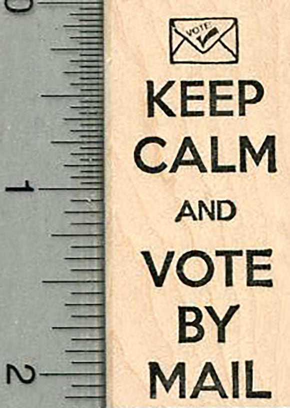 Voting Rubber Stamp, Vote by Mail, Democracy Series