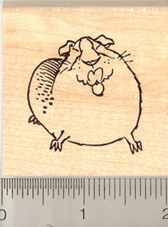 Guinea Pig Smooch Rubber Stamp