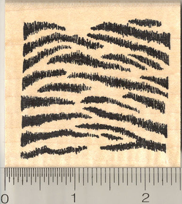Tiger Stripes Rubber Stamp