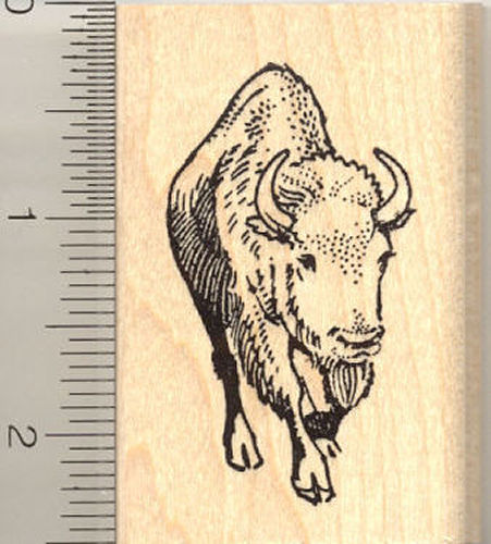 American Bison Rubber Stamp