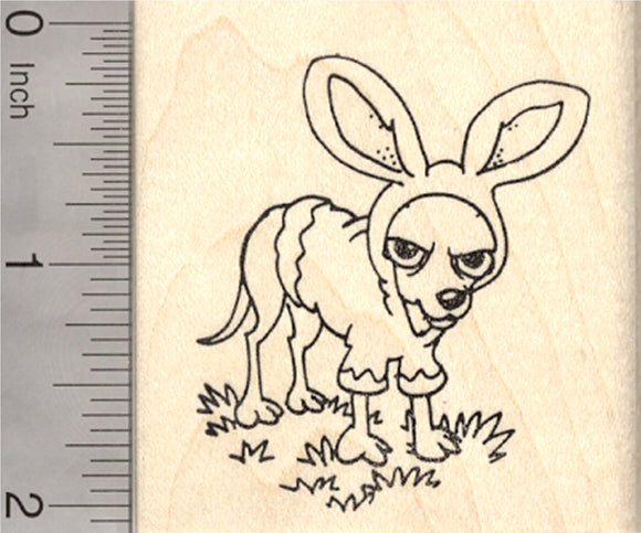 Easter Chihuahua Rubber Stamp