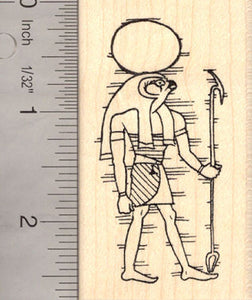 Ra, Egyptian Sun God Rubber Stamp (AKA Ré)