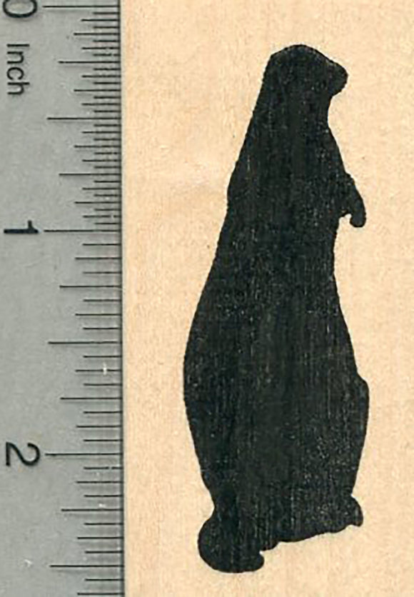 Groundhog Day Rubber Stamp, Shadow