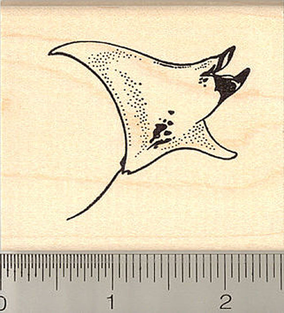 Manta Ray Rubber Stamp