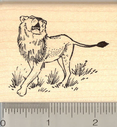 Lion Rubber Stamp
