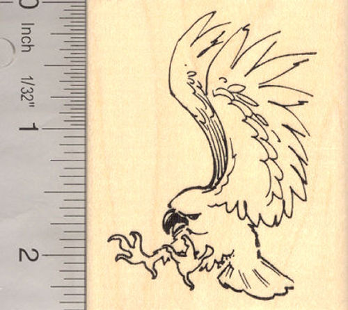 Haast's Eagle Rubber Stamp (Extinct Megafauna)