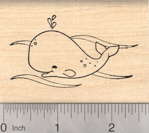 Whale Rubber Stamp, Marine Wildlife