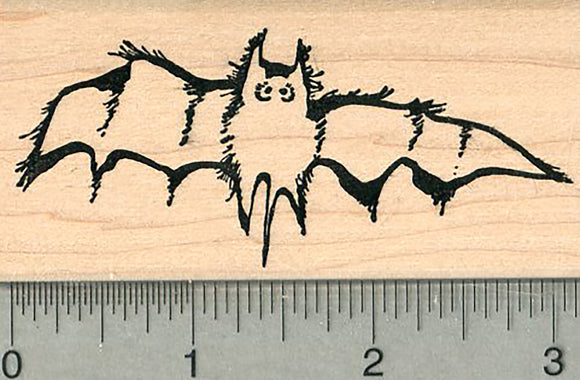 Bat Rubber Stamp, Halloween Series