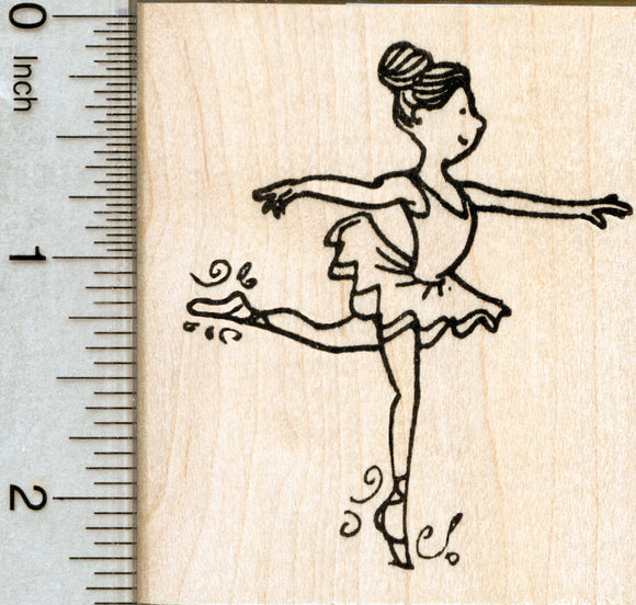 Ballet Rubber Stamp, Ballerina Series
