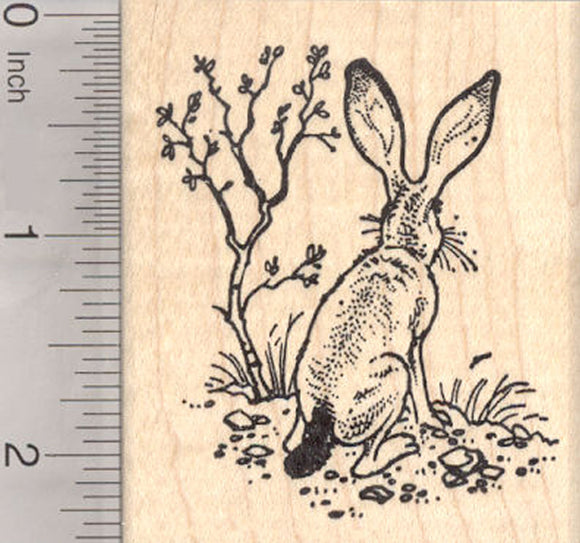 Jack Rabbit Rubber Stamp