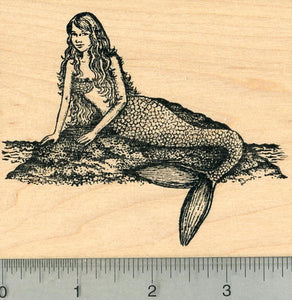 Mermaid Rubber Stamp, Folklore