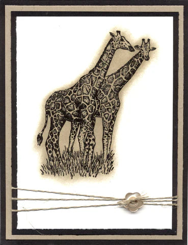 Giraffe themed card by Julie Strache
