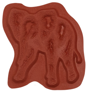 Unmounted Baby African Elephant Rubber Stamp umJ3209