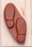 Tiny Footprints Rubber Stamp, Leprechaun tracks, fairy, elf feet