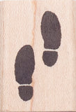Tiny Footprints Rubber Stamp, Leprechaun tracks, fairy, elf feet