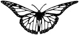 Unmounted Tiny Butterfly Rubber Stamp, Monarch in flight umB3612