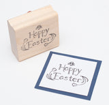 Happy Easter Rubber Stamp, Floral