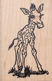Baby Giraffe Rubber Stamp, Standing