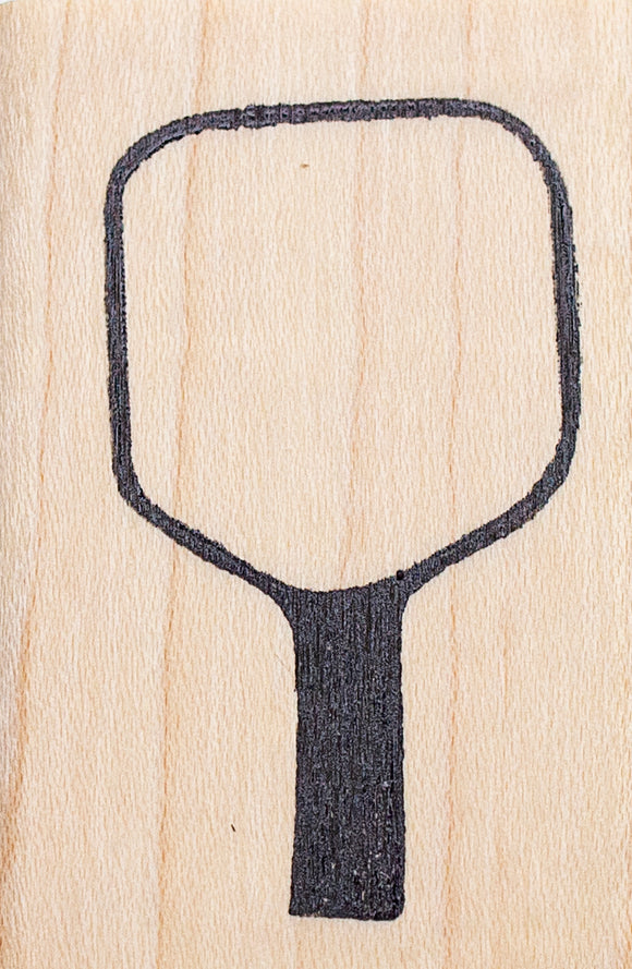 Pickle Ball Rubber Stamp, Paddle Only