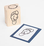Foot Rubber Stamp, Right Sole