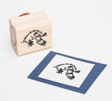 Raccoon Rubber Stamp, Tail end