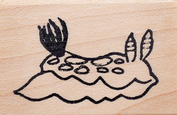 Nudibranch Rubber Stamp, Sea Slug