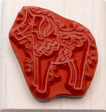 Dala Horse Rubber Stamp, Swedish Luck Symbol