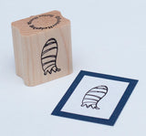 Mummy Ghost Rubber Stamp, Halloween Mini Size