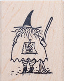 Witch Prank Rubber Stamp, Hex Me Halloween Series