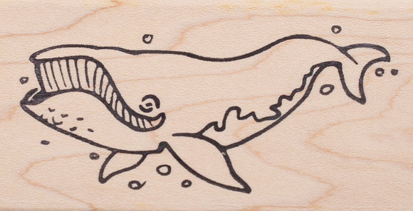 Whale Rubber Stamp, Humpback