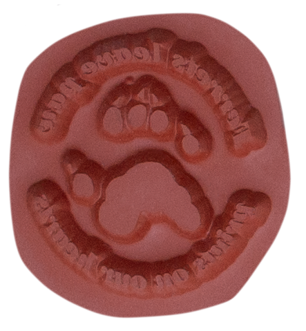 Red Fox Track Rubber Stamp, Footprint, Paw Print – RubberHedgehog