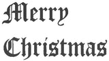Unmounted Merry Christmas Rubber Stamp umE5204