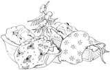 Unmounted Night Before Christmas Rubber Stamp, Mice Sleeping with Candy Canes umQ5207