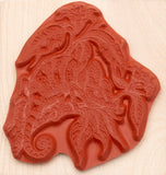 Chameleon Lizard Rubber Stamp, Detailed