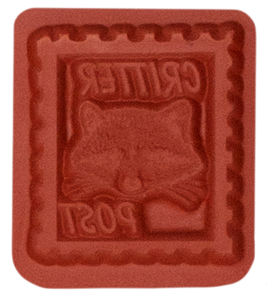 Unmounted Raccoon Faux Postage Rubber Stamp, Critter Post umD6006