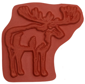 Unmounted Moose Rubber Stamp, Eurasian Elk umK6008