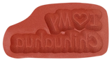 Unmounted I Love My Chihuahua Rubber Stamp, Text, Saying umB6703