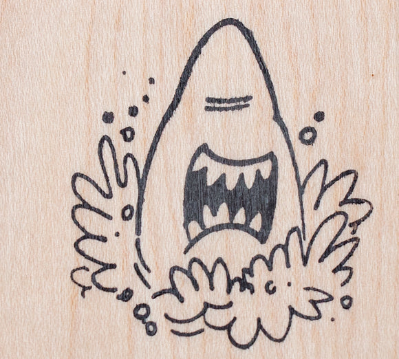 Shark Jaws Rubber Stamp