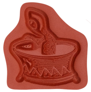 Unmounted Salamander in Jar Rubber Stamp umD7013