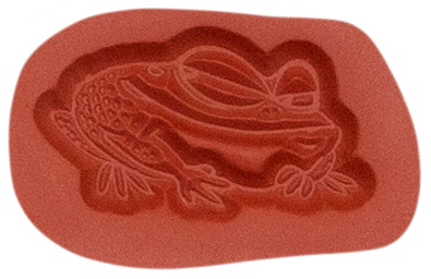 Unmounted Wily Frog Rubber Stamp umA7014