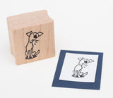 Tiny Barking Dog Rubber Stamp