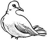 Unmounted Dove Rubber Stamp umG7709