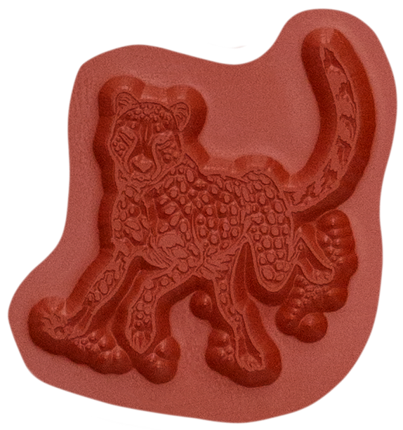 Unmounted Cheetah Rubber Stamp umJ8208