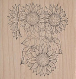 Sunflower Rubber Stamp