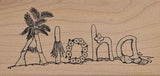 Aloha Hawaiian Rubber Stamp
