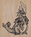 Fairytale Dragon Rubber Stamp
