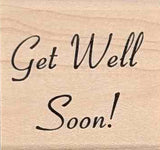 Get Well Rubber Stamp, Saying