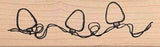 Christmas Lights Rubber Stamp