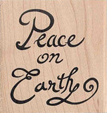 Peace on Earth Rubber Stamp
