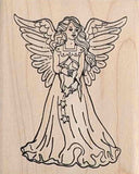 Christmas Angel Rubber Stamp